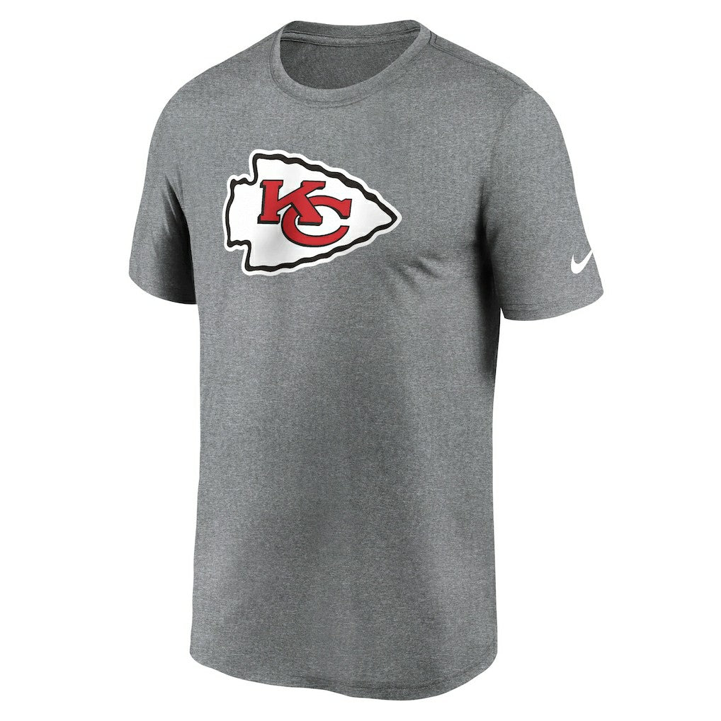 Kansas City Chiefs Primetime Legend Logo Performance T-Shirt - Heather Charcoal | Nike cheap