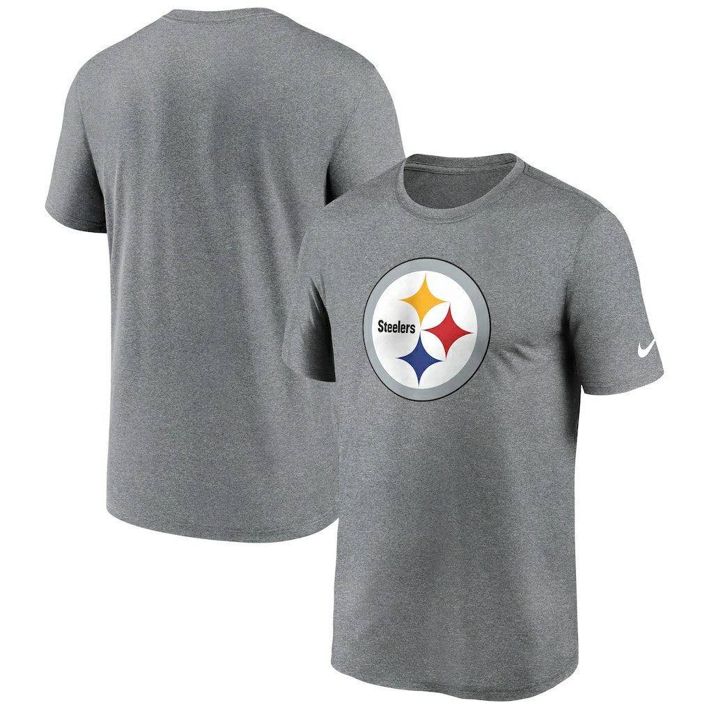 Pittsburgh Steelers Primetime Legend Logo Performance T-Shirt - Heather Charcoal | Nike outlet