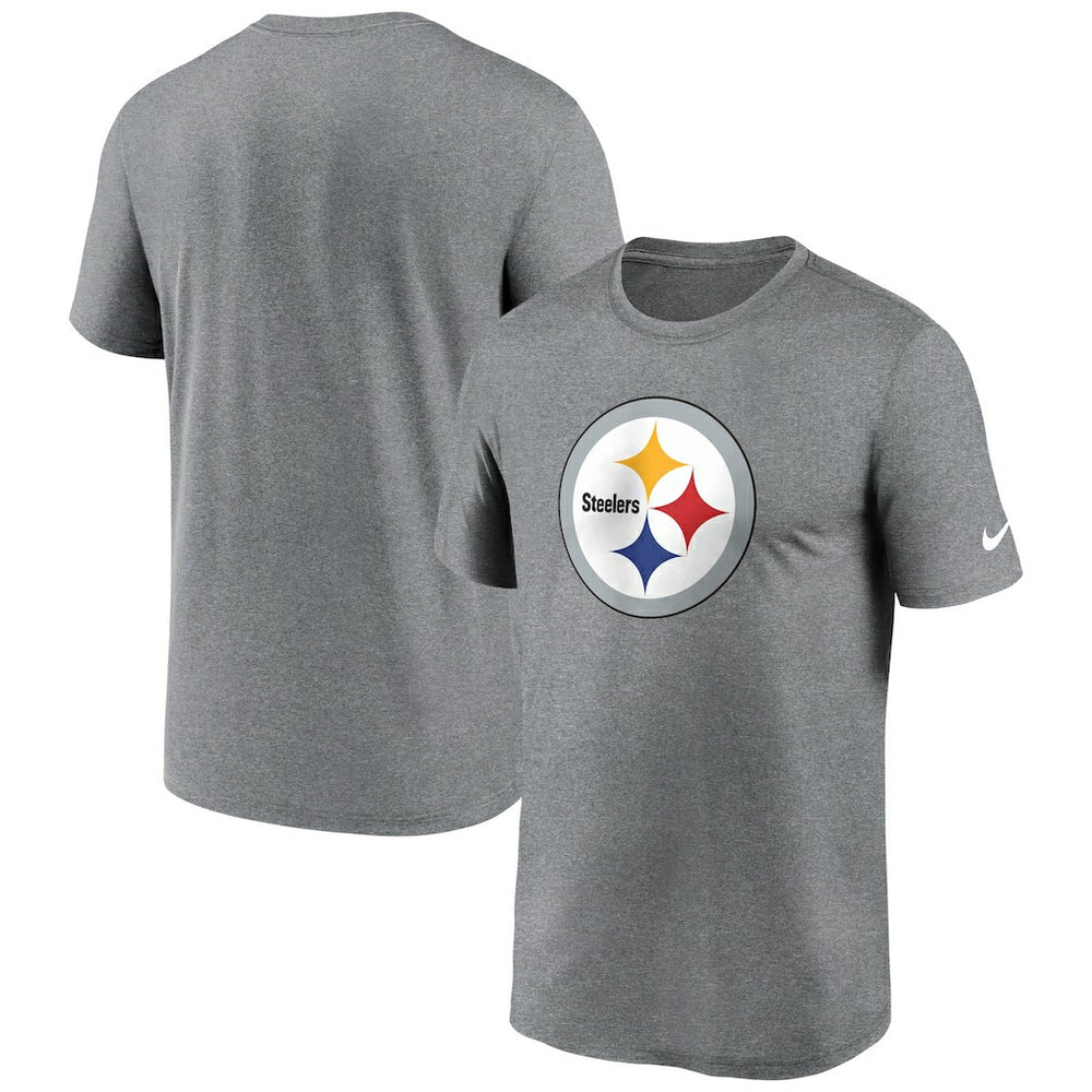 Pittsburgh Steelers Primetime Legend Logo Performance T-Shirt - Heather Charcoal | Nike outlet