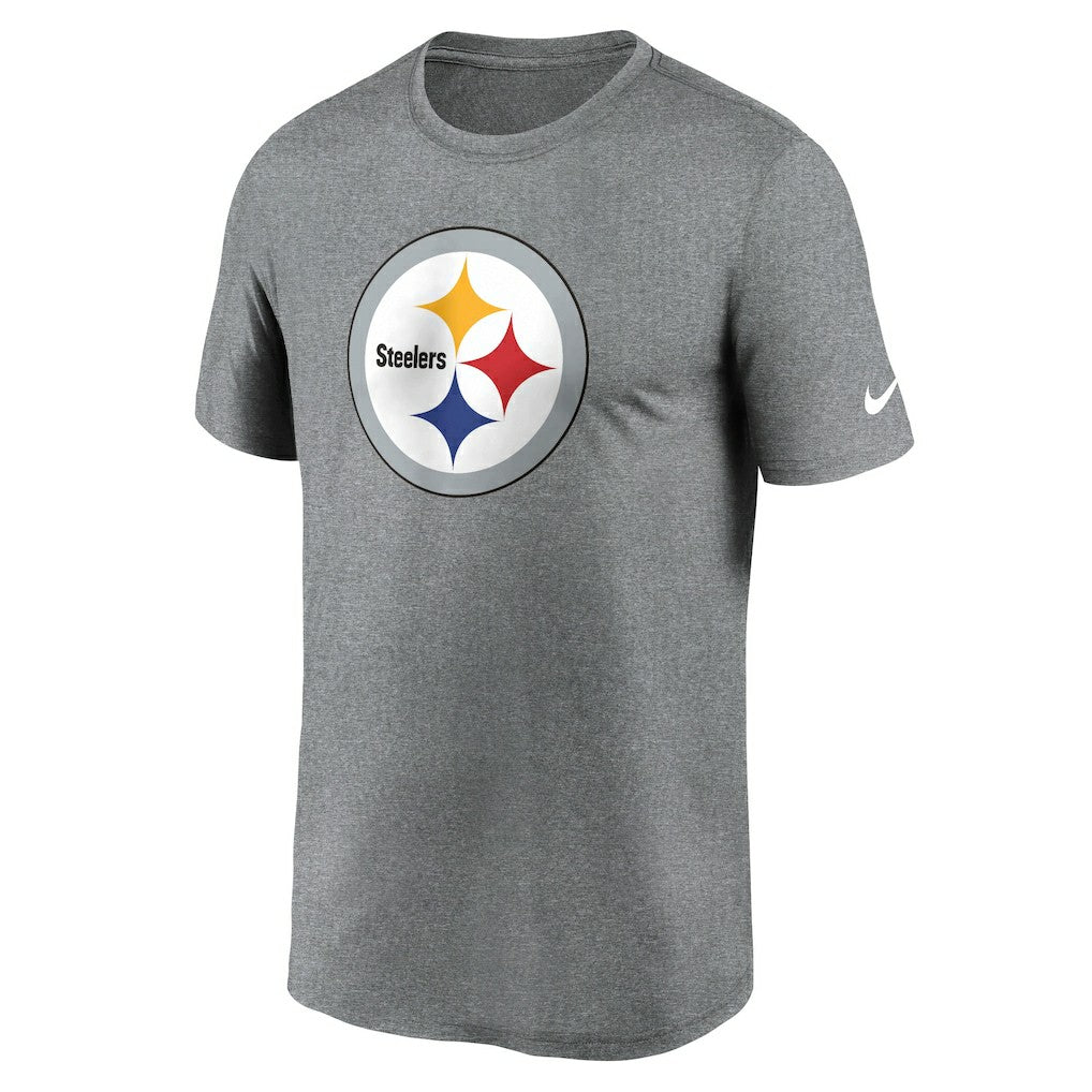 Pittsburgh Steelers Primetime Legend Logo Performance T-Shirt - Heather Charcoal | Nike outlet