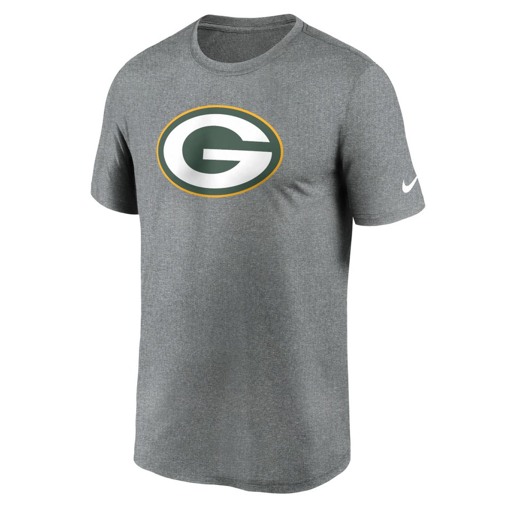 Green Bay Packers Primetime Legend Logo Performance T-Shirt - Heather Charcoal | Nike outlet