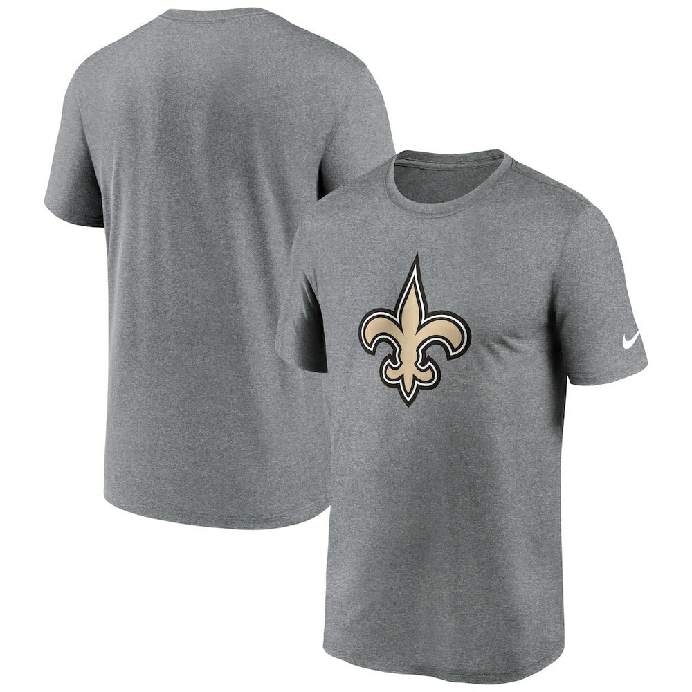 New Orleans Saints Primetime Legend Logo Performance T-Shirt - Heather Charcoal | Nike outlet