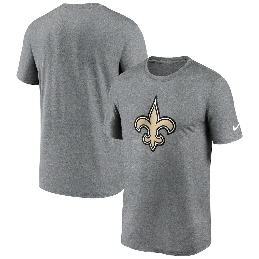 New Orleans Saints Primetime Legend Logo Performance T-Shirt - Heather Charcoal | Nike outlet