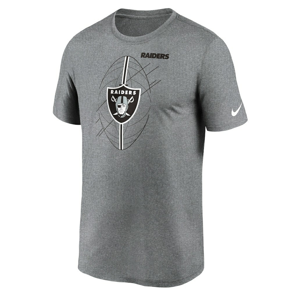 Las Vegas Raiders Legend Icon Performance T-Shirt - Heather Charcoal | Nike outlet