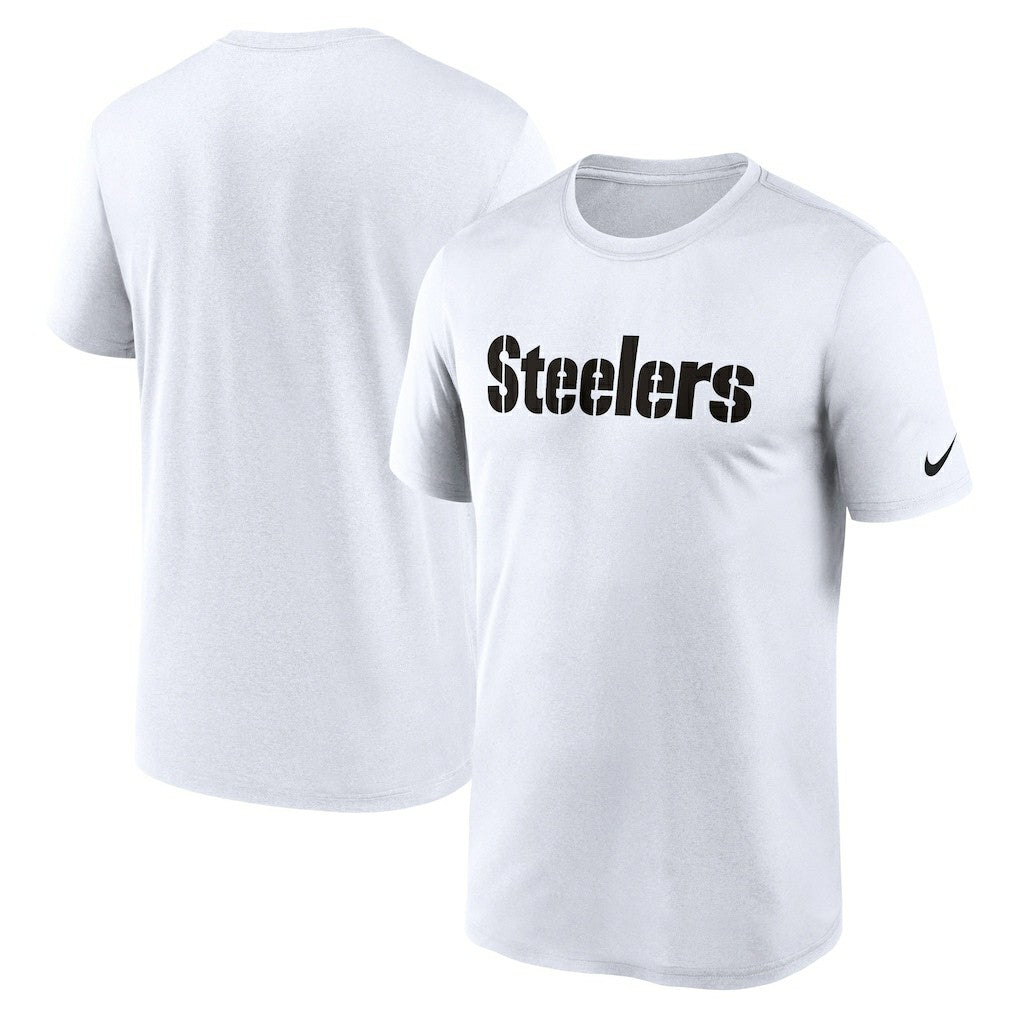 Pittsburgh Steelers Legend Wordmark Performance T-Shirt - White | Nike online