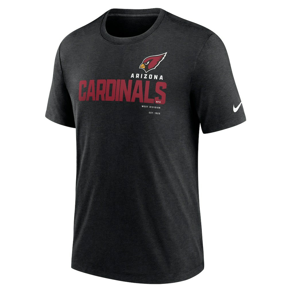 Arizona Cardinals Team Tri-Blend T-Shirt - Heather Black | Nike online