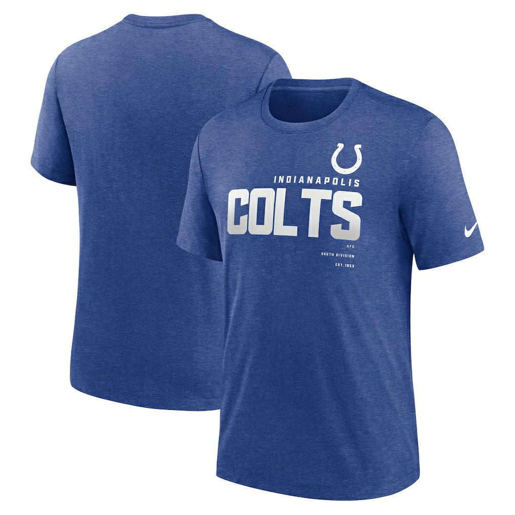 Indianapolis Colts Team Tri-Blend T-Shirt - Heather Royal | Nike sale
