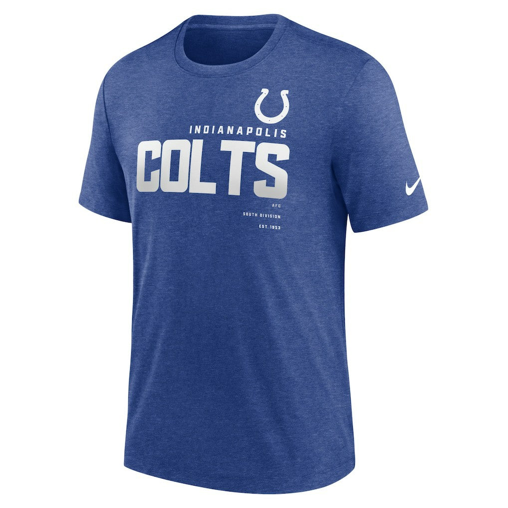 Indianapolis Colts Team Tri-Blend T-Shirt - Heather Royal | Nike sale