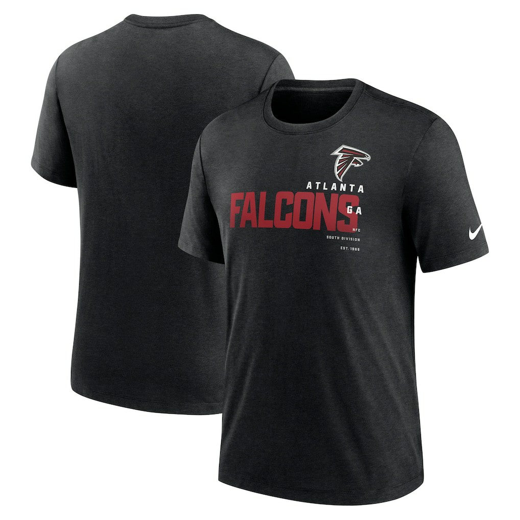 Atlanta Falcons Team Tri-Blend T-Shirt - Heather Black | Nike cheap