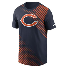 Chicago Bears Yard Line Fashion Asbury T-Shirt - Navy | Nike for sale