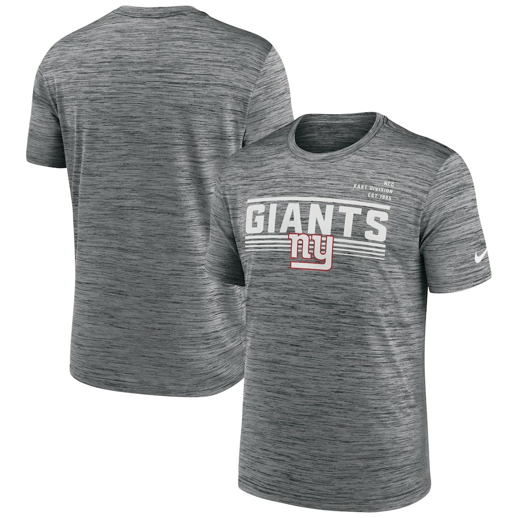 New York Giants Yardline Velocity Performance T-Shirt - Gray | Nike online