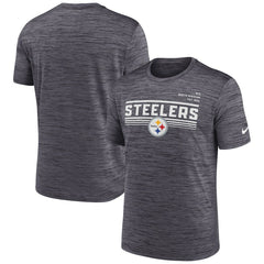 Pittsburgh Steelers Yardline Velocity Performance T-Shirt - Anthracite | Nike on sale