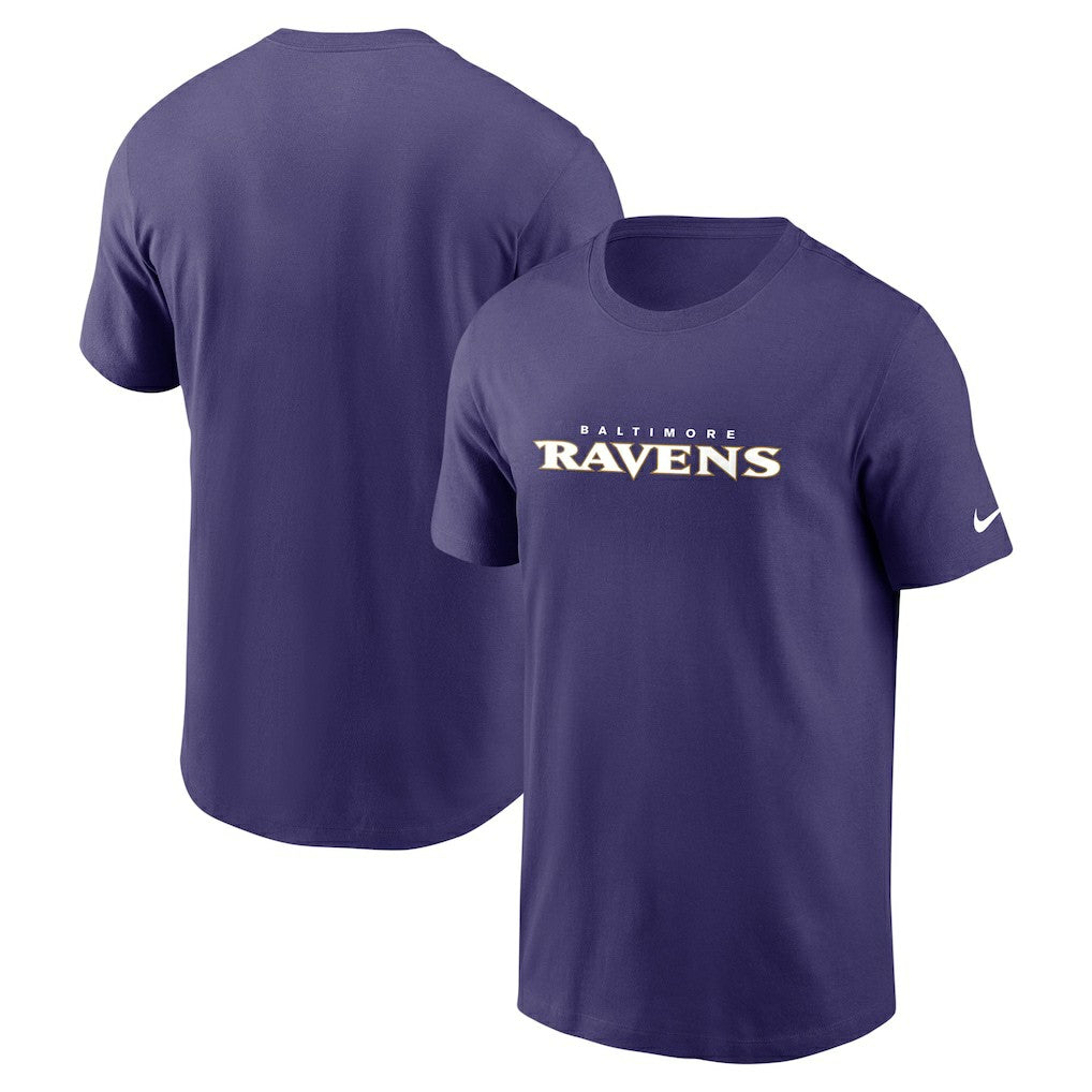 Baltimore Ravens Team Wordmark Essential T-Shirt - Purple | Nike on sale
