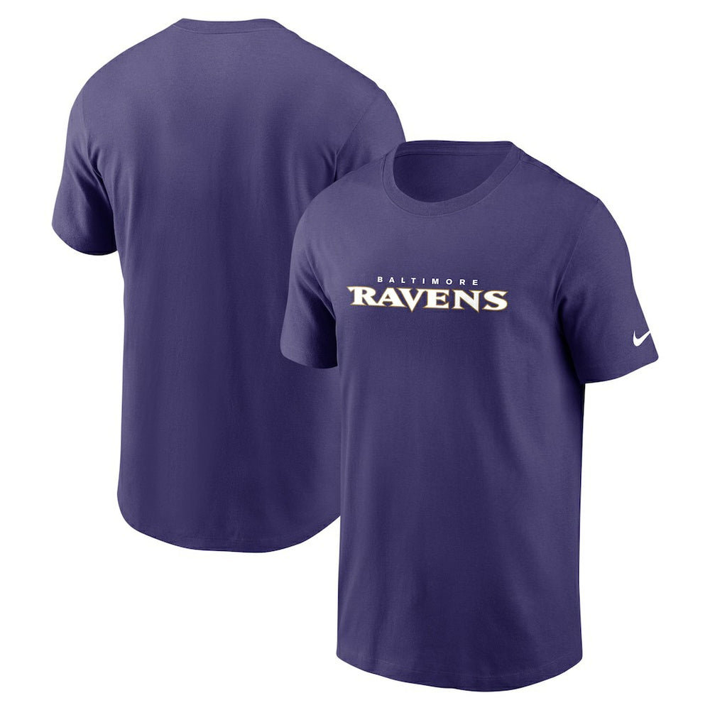Baltimore Ravens Team Wordmark Essential T-Shirt - Purple | Nike on sale