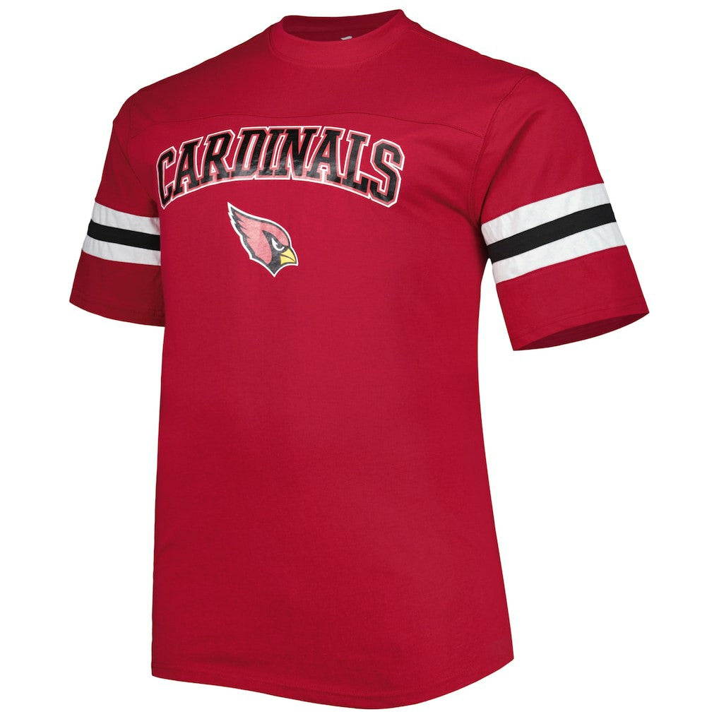 Arizona Cardinals Big & Tall Arm Stripe T-Shirt - Cardinal sale