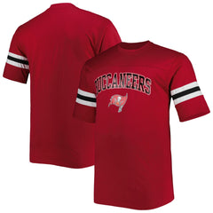 Tampa Bay Buccaneers Big & Tall Arm Stripe T-Shirt - Red on sale