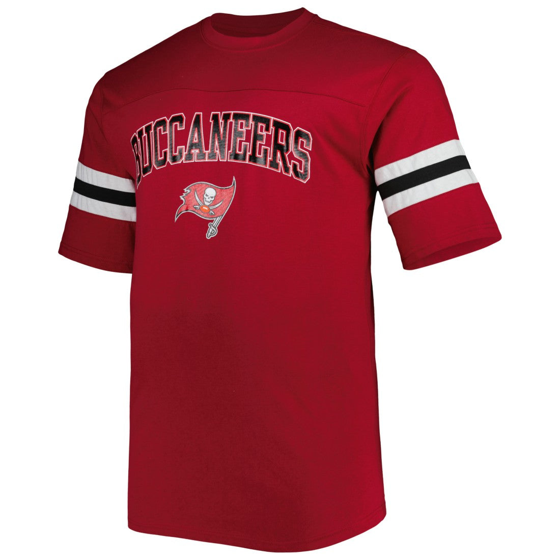 Tampa Bay Buccaneers Big & Tall Arm Stripe T-Shirt - Red on sale