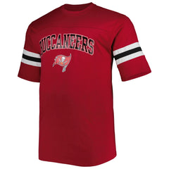 Tampa Bay Buccaneers Big & Tall Arm Stripe T-Shirt - Red on sale
