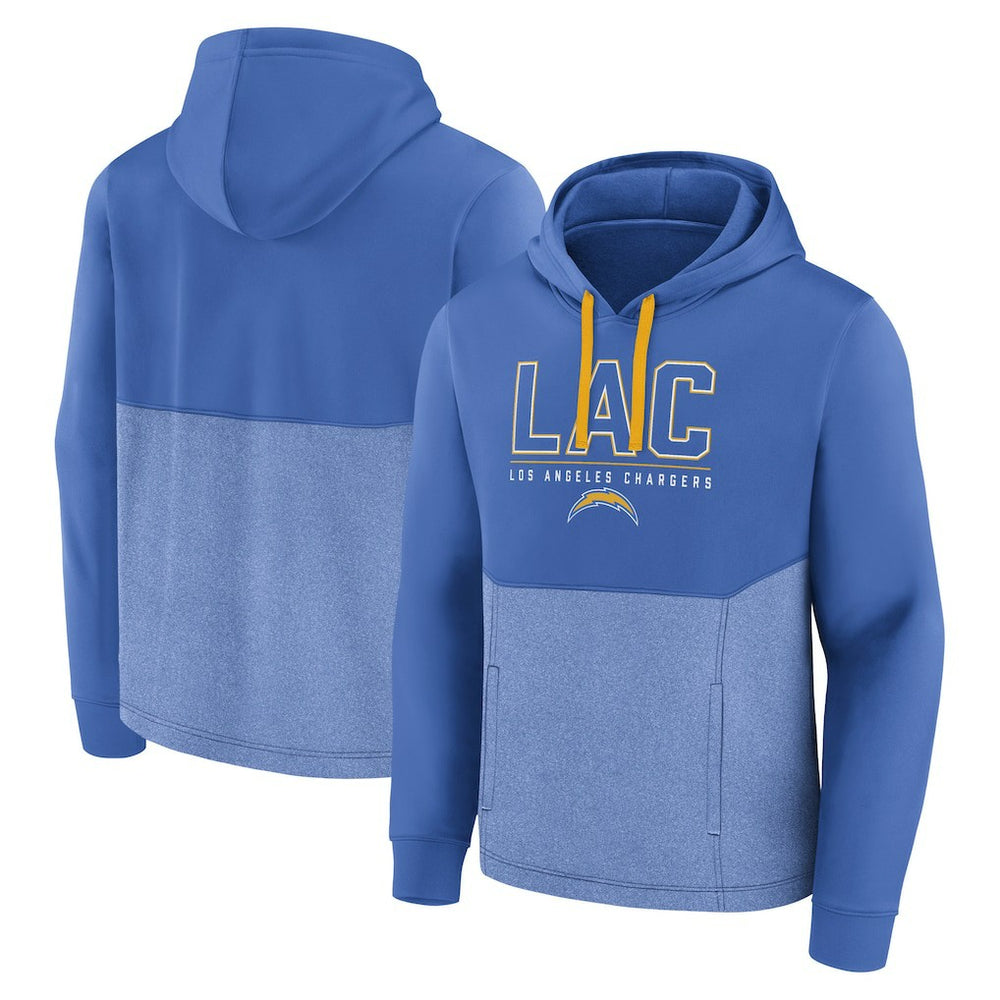 Los Angeles Chargers Successful Tri-Blend Pullover Hoodie - Powder Blue sale
