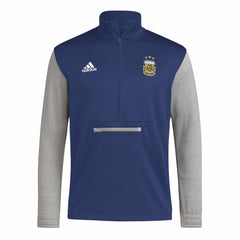 Argentina National Team Crest Long Sleeve Half-Zip Top - Navy | Adidas sale