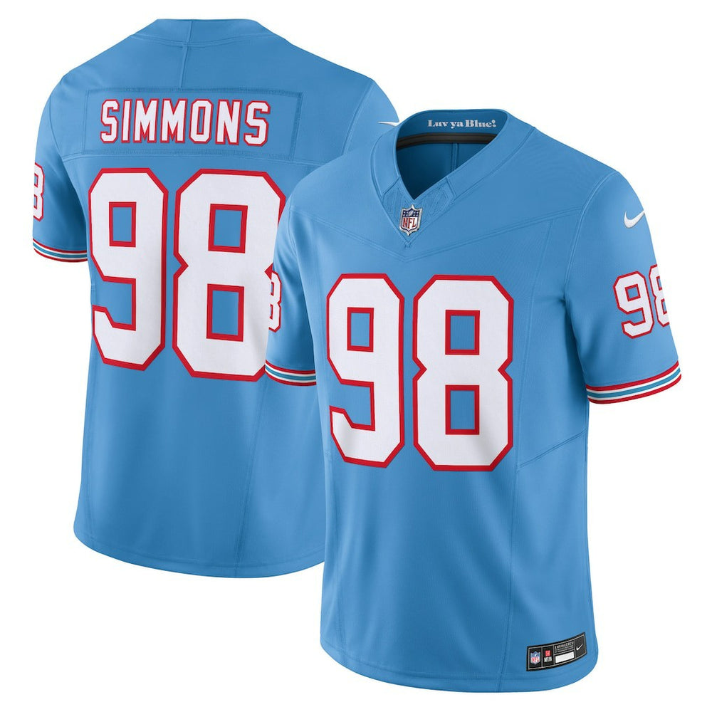 Jeffery Simmons Tennessee Titans Vapor F.U.S.E. Limited Jersey - Light Blue | Nike outlet