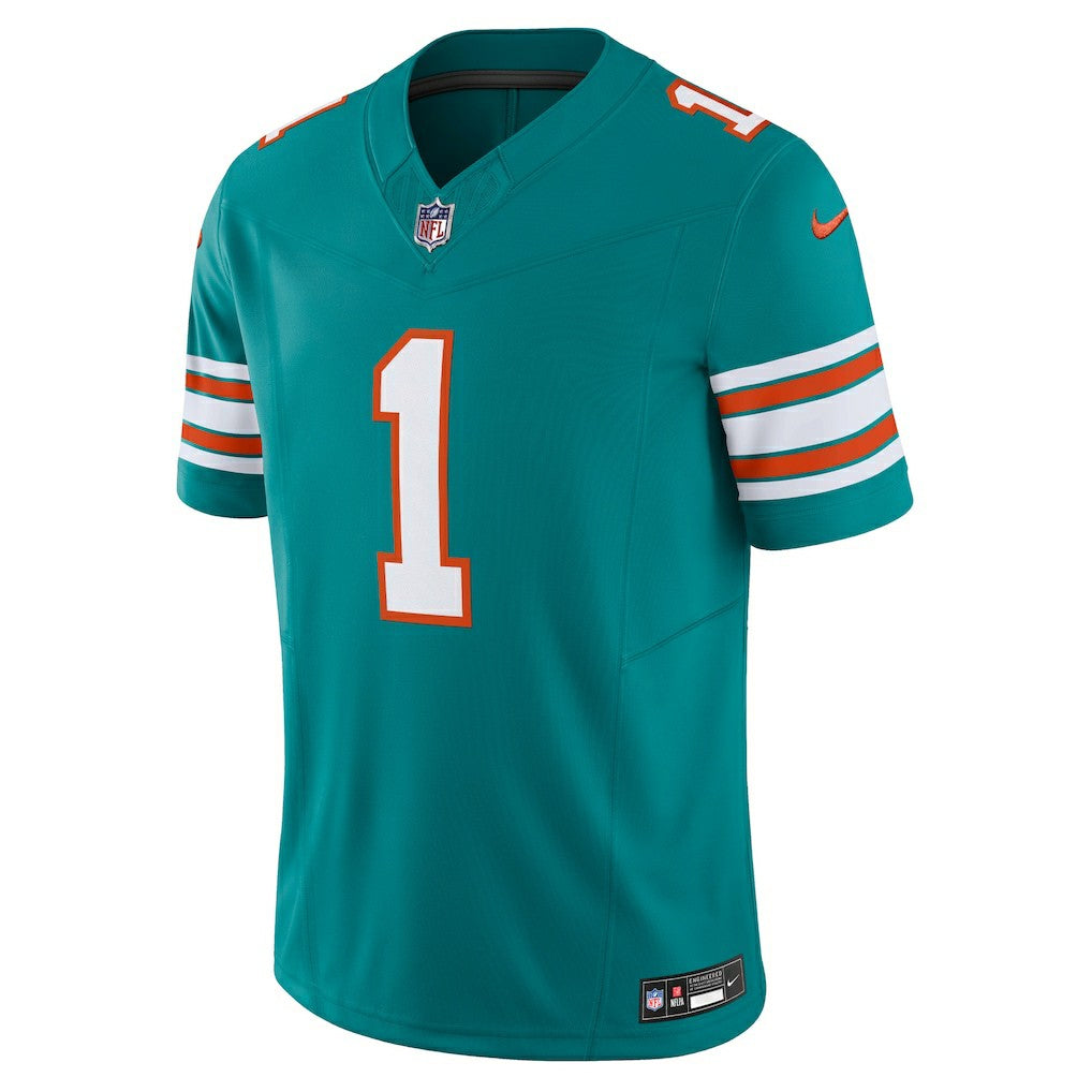 Tua Tagovailoa Miami Dolphins Vapor F.U.S.E. Limited Jersey - Aqua | Nike on sale