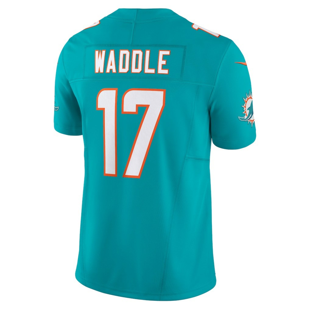 Jaylen Waddle Miami Dolphins Vapor F.U.S.E. Limited Jersey - Aqua | Nike outlet