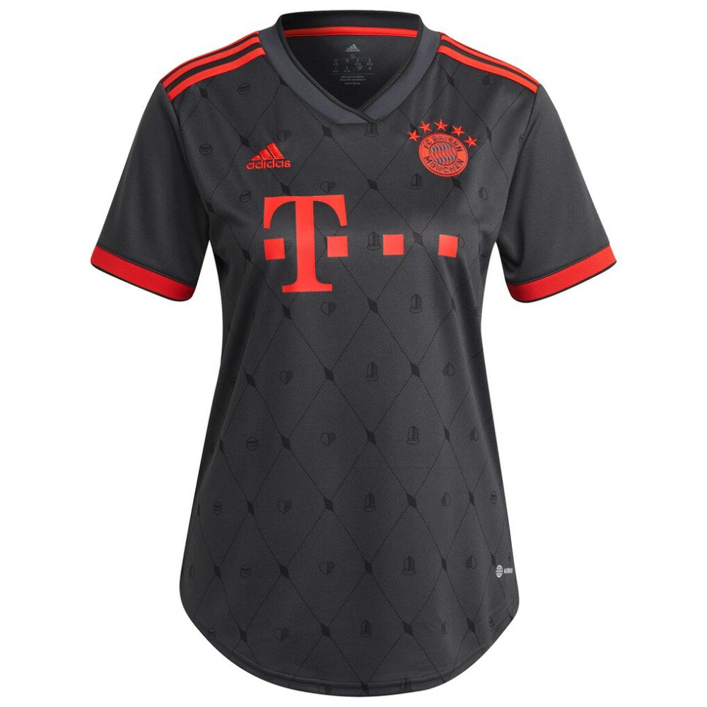 Leroy Sané Bayern Munich Women's 2022/23 Third Replica Player Jersey - Charcoal | Adidas discount
