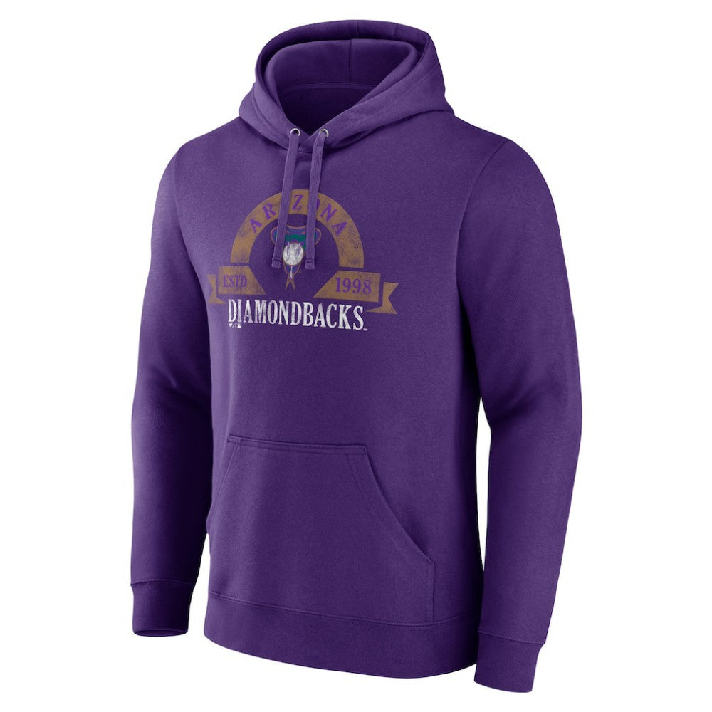 Arizona Diamondbacks Majestic Utility Pullover Hoodie - Purple