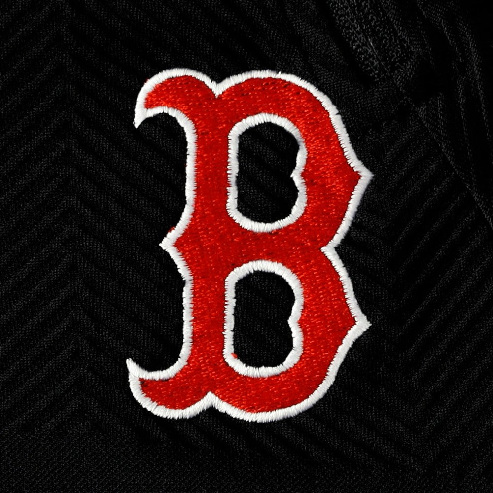 Boston Red Sox Levelwear Women's Verse Asymmetrical Raglan Tri-Blend Quarter-Zip Jacket - Black