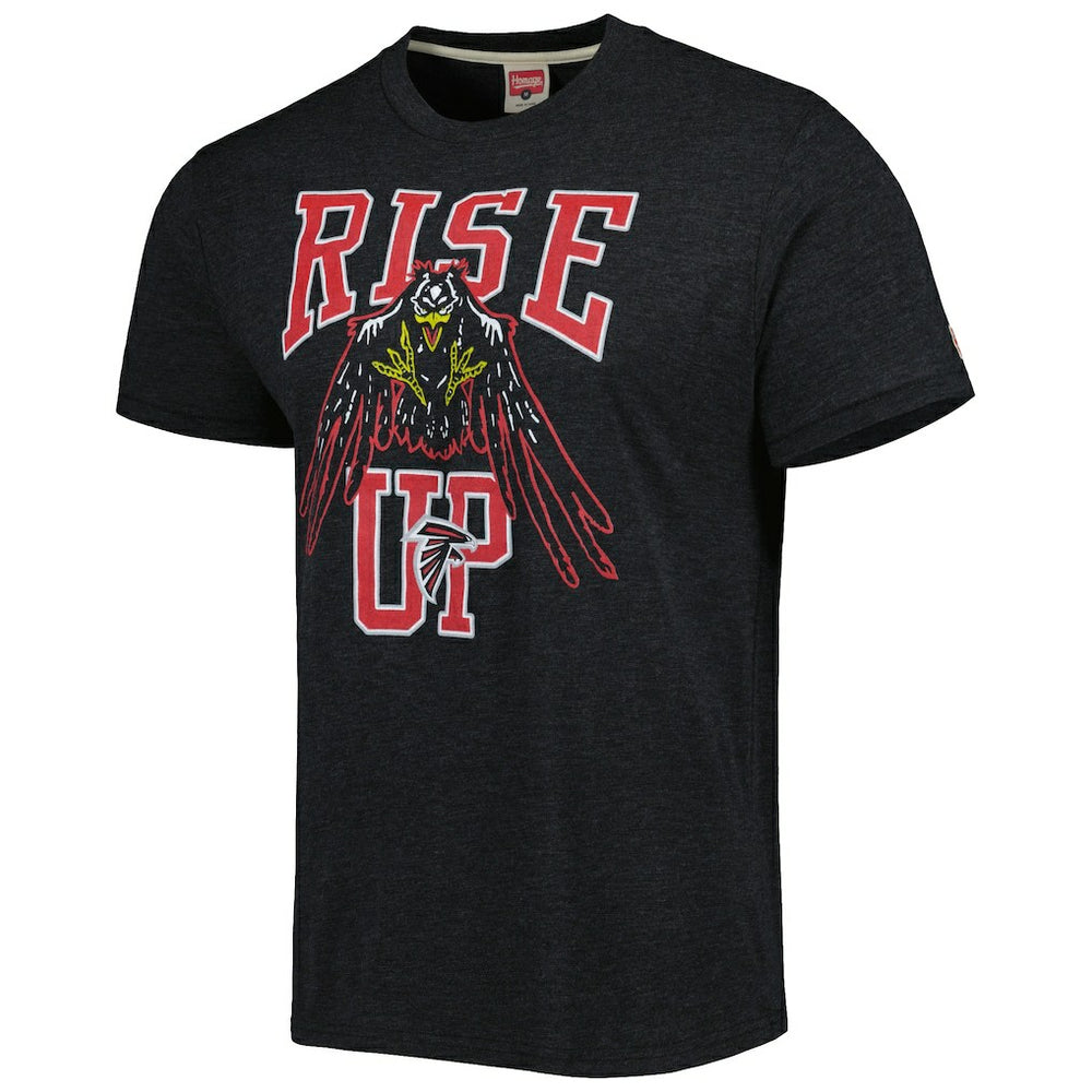Atlanta Falcons Homage Rise Up Hyper Local Tri-Blend T-Shirt - Black online