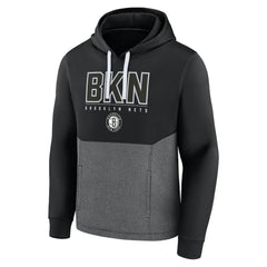 Brooklyn Nets Successful Tri-Blend Pullover Hoodie - Black | Fanatics shop