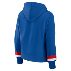 Chicago Cubs Women's Over Under Pullover Hoodie - Royal