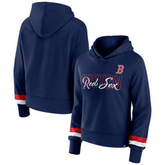 Boston Red Sox Women's Over Under Pullover Hoodie - Navy