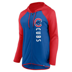 Chicago Cubs Women's Forever Fan Full-Zip Hoodie Jacket - Royal/Red