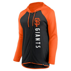 San Francisco Giants Women's Forever Fan Full-Zip Hoodie Jacket - Black/Orange