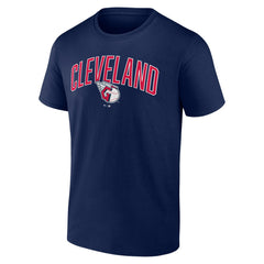 Cleveland Guardians Arch T-Shirt & Shorts Combo Set - Navy/Heather Gray