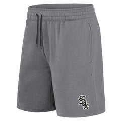 Chicago White Sox Arch T-Shirt & Shorts Combo Set - Black/Heather Gray