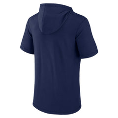 Houston Astros Short Sleeve Hoodie T-Shirt - Navy