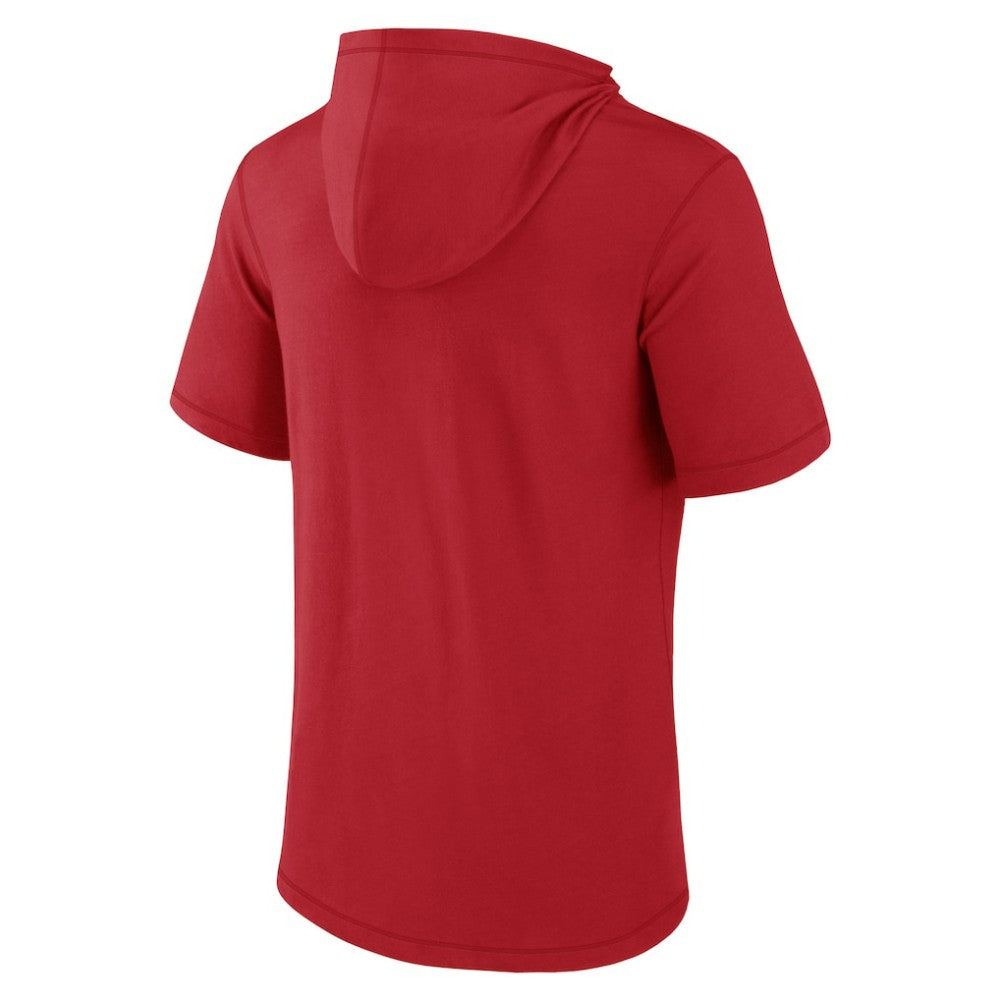 St. Louis Cardinals Short Sleeve Hoodie T-Shirt - Red
