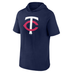 Minnesota Twins Short Sleeve Hoodie T-Shirt - Navy
