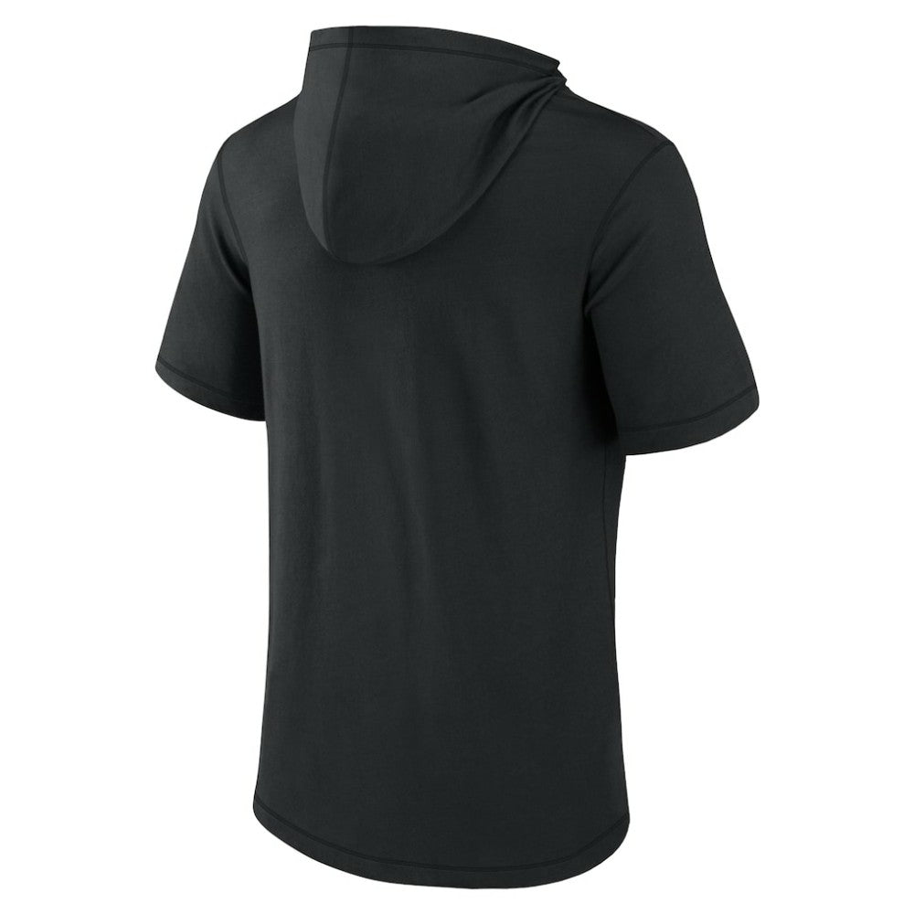 Chicago White Sox Short Sleeve Hoodie T-Shirt - Black