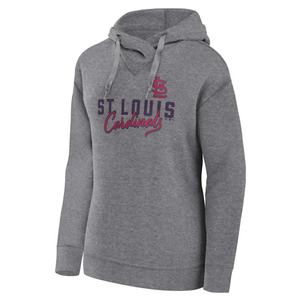 St. Louis Cardinals Women's Script Favorite Lightweight Pullover Hoodie - Heather Gray