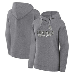 Chicago White Sox Women's Script Favorite Lightweight Pullover Hoodie - Heather Gray