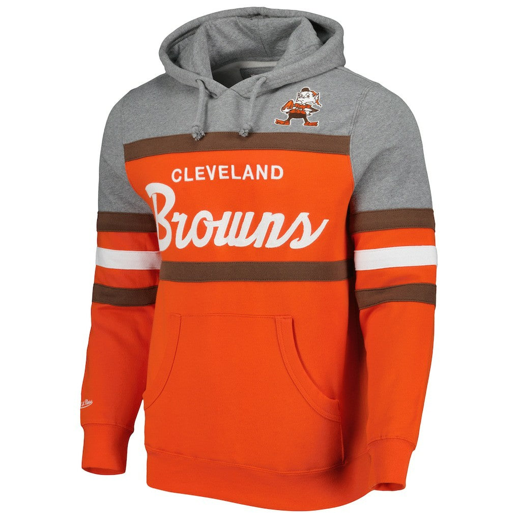 Cleveland Browns Head Coach Pullover Hoodie - Orange/Heathered Gray discount