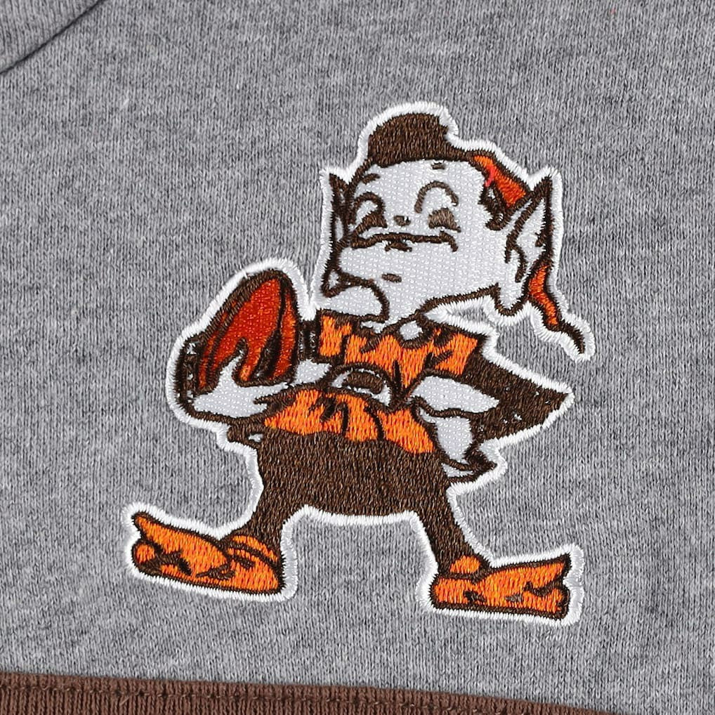 Cleveland Browns Head Coach Pullover Hoodie - Orange/Heathered Gray discount