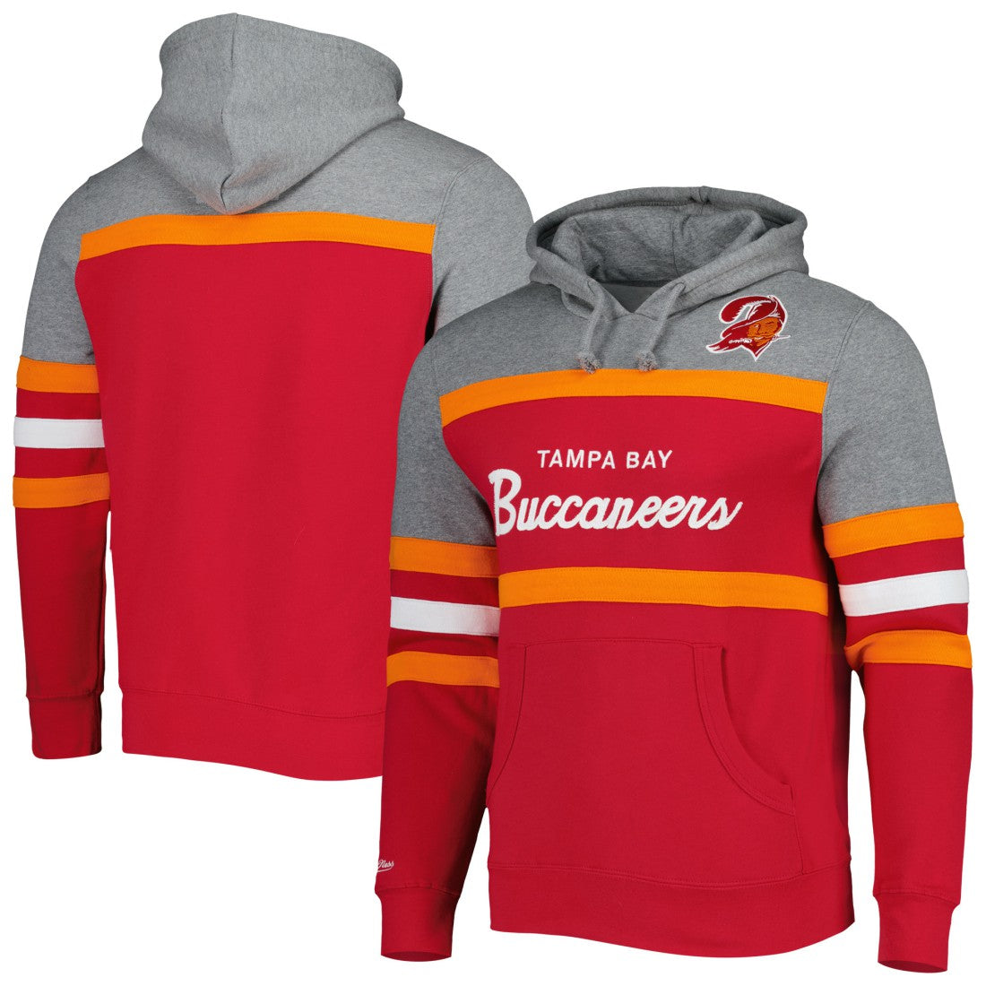 Tampa Bay Buccaneers Head Coach Pullover Hoodie - Red/Heathered Gray discount
