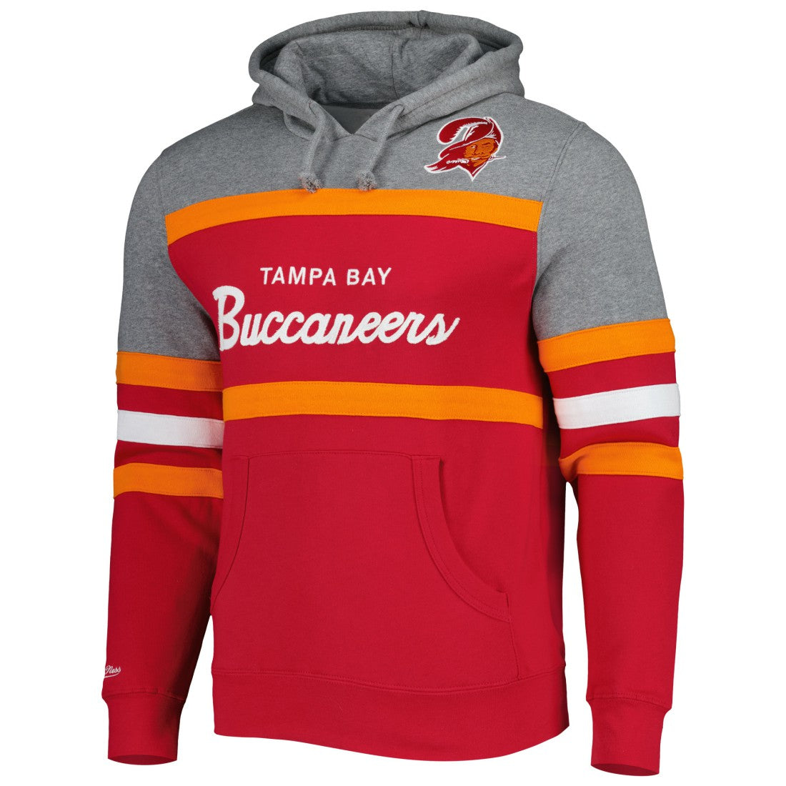 Tampa Bay Buccaneers Head Coach Pullover Hoodie - Red/Heathered Gray discount