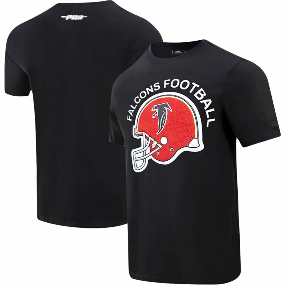 Atlanta Falcons Pro Standard Red Helmet Wordmark T-Shirt - Black on sale