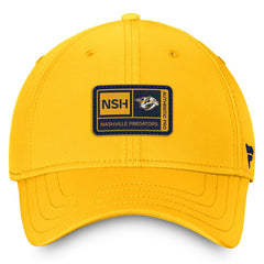 Nashville Predators Fanatics Authentic Pro Training Camp Flex Hat – Gold